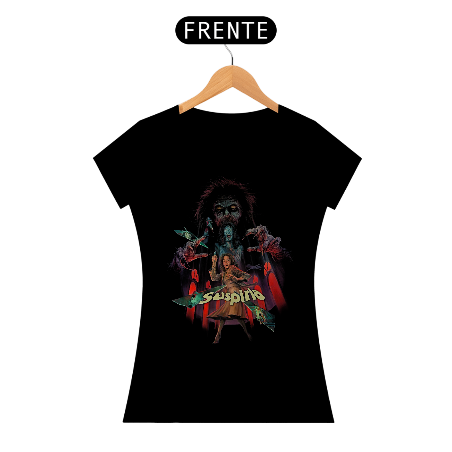 Camiseta Feminina Suspiria Estampa Filme Terror