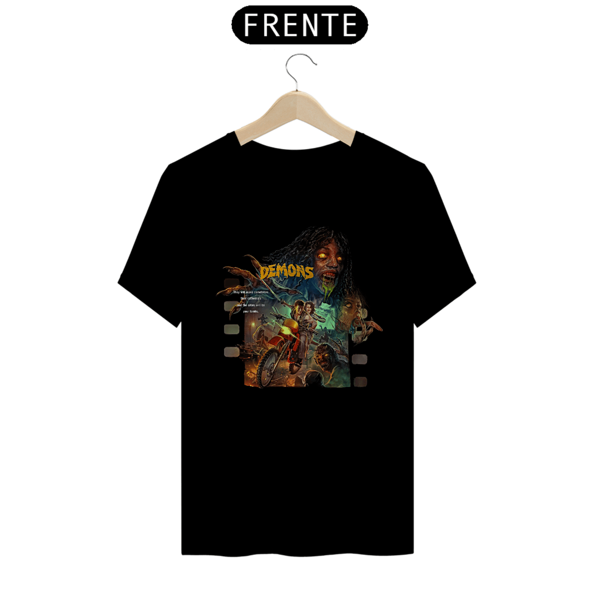 Nome do produto: Camiseta Demons - Filhos das Trevas 3# Estampa Filme Terror