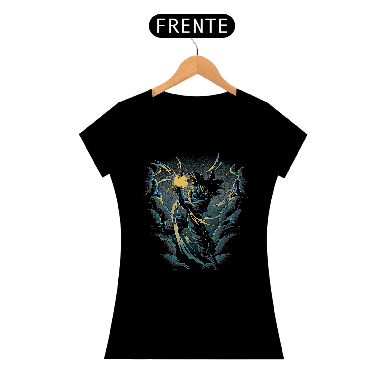 Camiseta Feminina Goku Kamehameha - Dragon Ball Z Estampa Anime