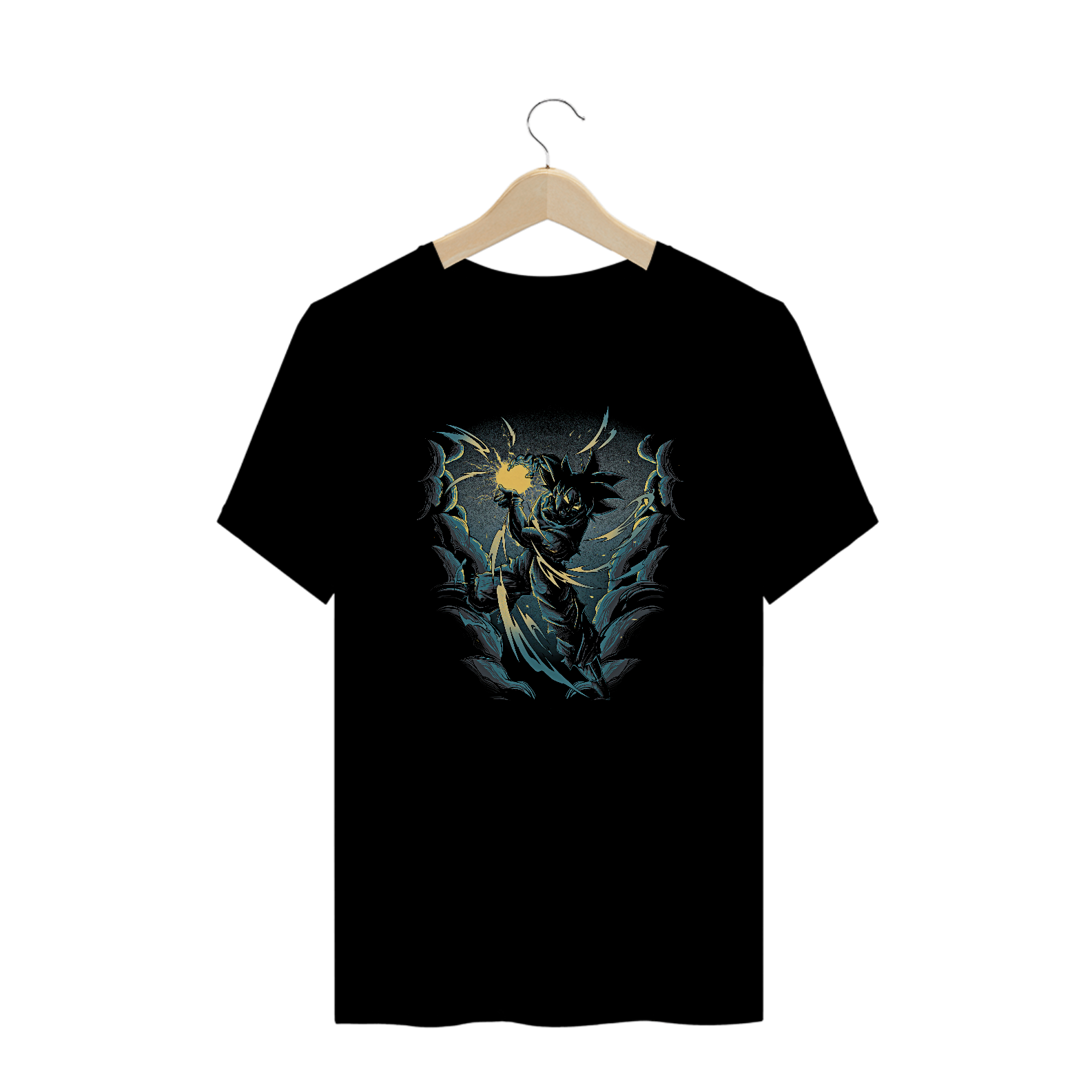 Camiseta Plus Size Goku Kamehameha - Dragon Ball Z Estampa Anime