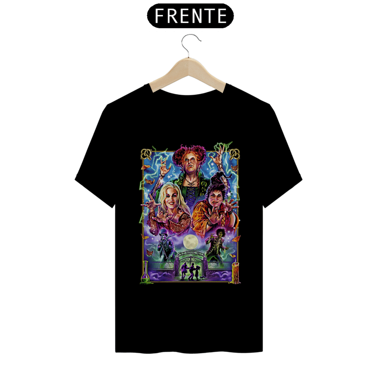 Nome do produto: Camiseta Abracadabra Estampa Filme Terror