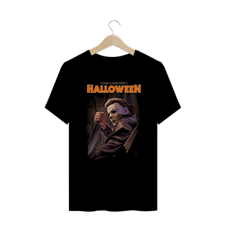 Camiseta Plus Size Halloween Estampa Filme Terror