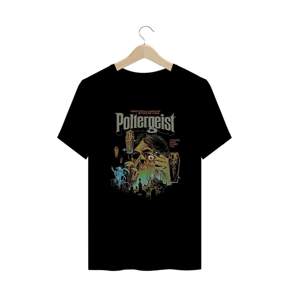 Nome do produto: Camiseta Plus Size Poltergeist Estampa 2# Filme Terror