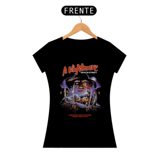 Camiseta Feminina A Hora do Pesadelo Estampa Filme Terror