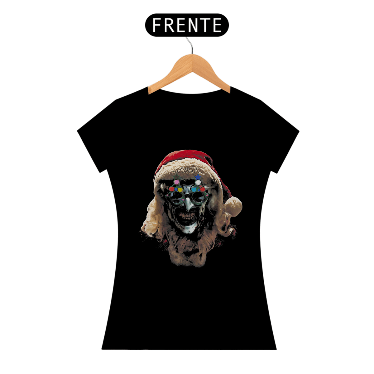 Nome do produto: Camiseta Feminina Art Estampa Filme Terror Terrifier