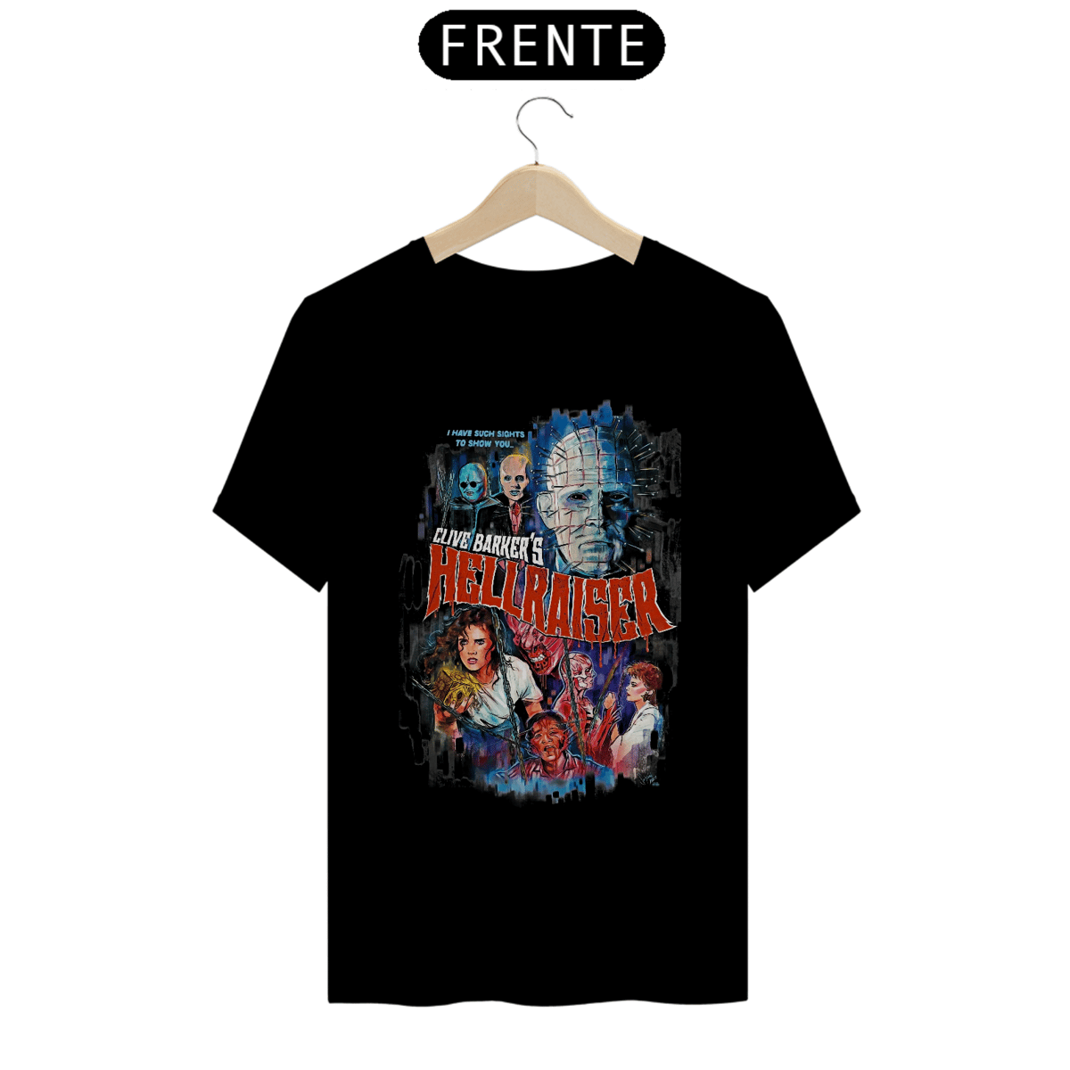 Nome do produto: Camiseta Hellraiser Estampa Filme Terror
