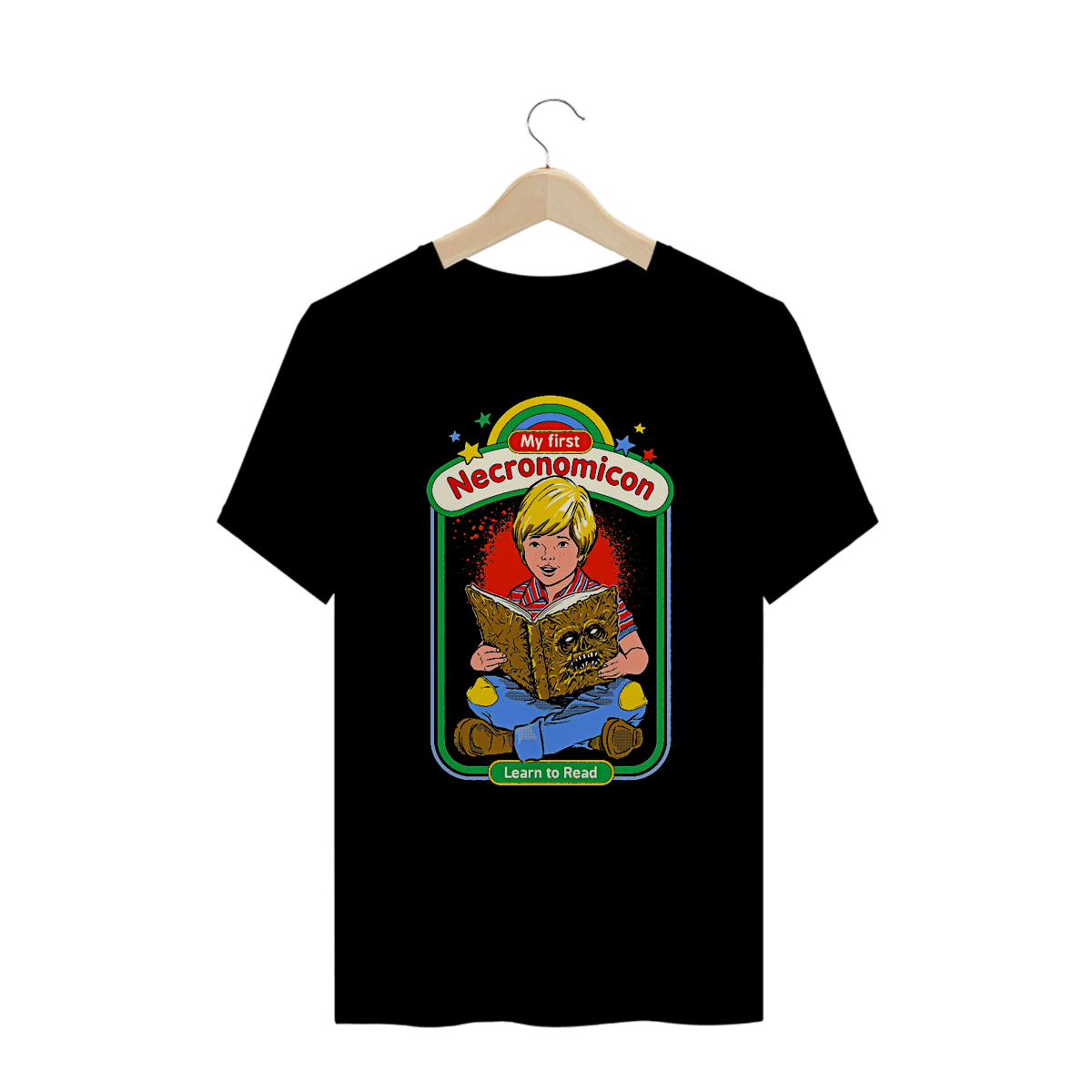 Nome do produto: Camiseta Plus Size Meu primeiro Necronomicon