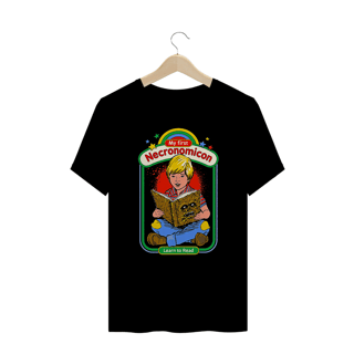 Camiseta Plus Size Meu primeiro Necronomicon