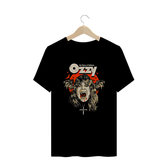 Camiseta Plus Size Ozzy O Príncipe das Trevas Estampa ROCK