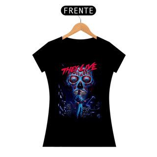 Nome do produto Camiseta Feminina Eles Vivem Estampa Filme Terror