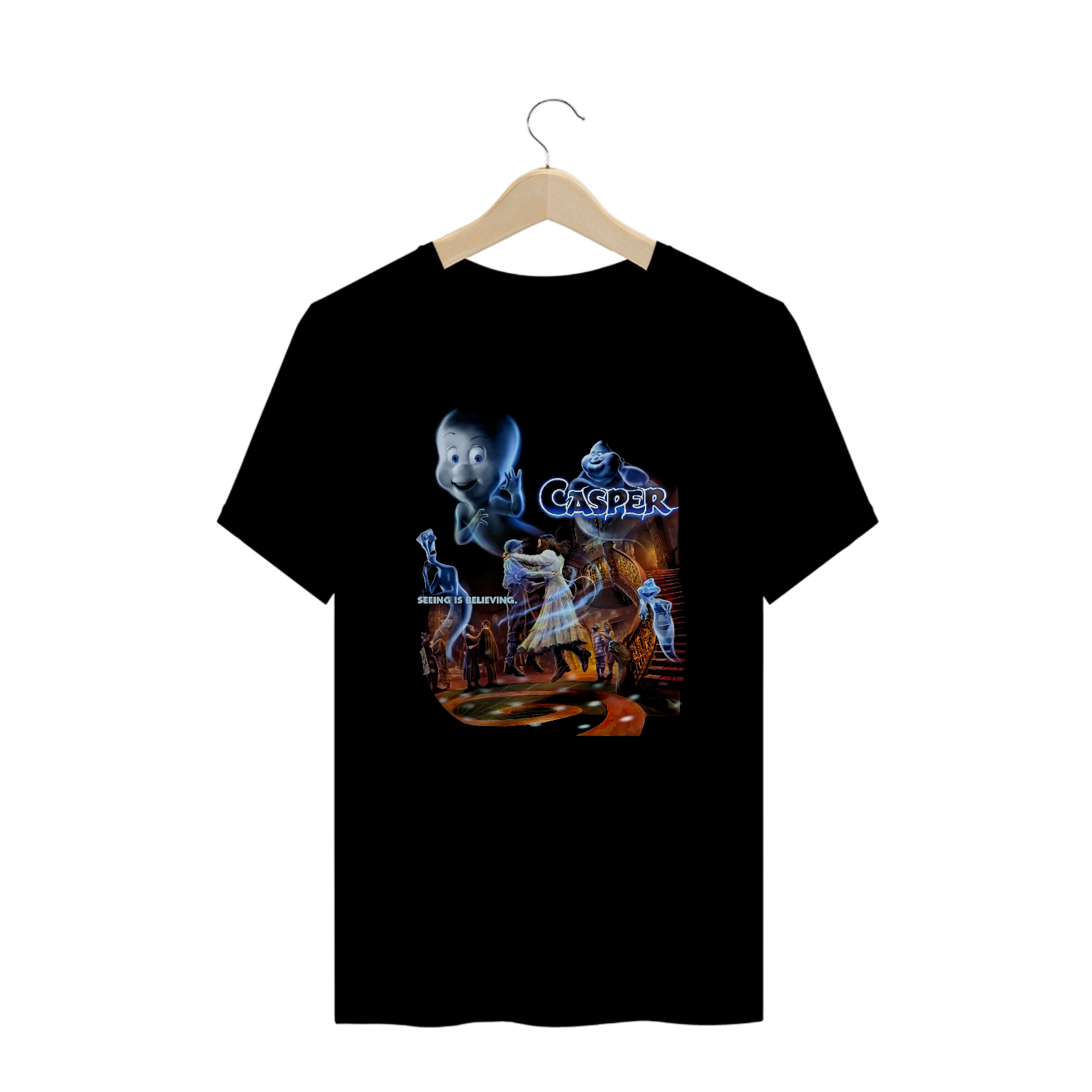 Camiseta Plus Size Gasparzinho, o Fantasminha Camarada Estampa Filme Terror