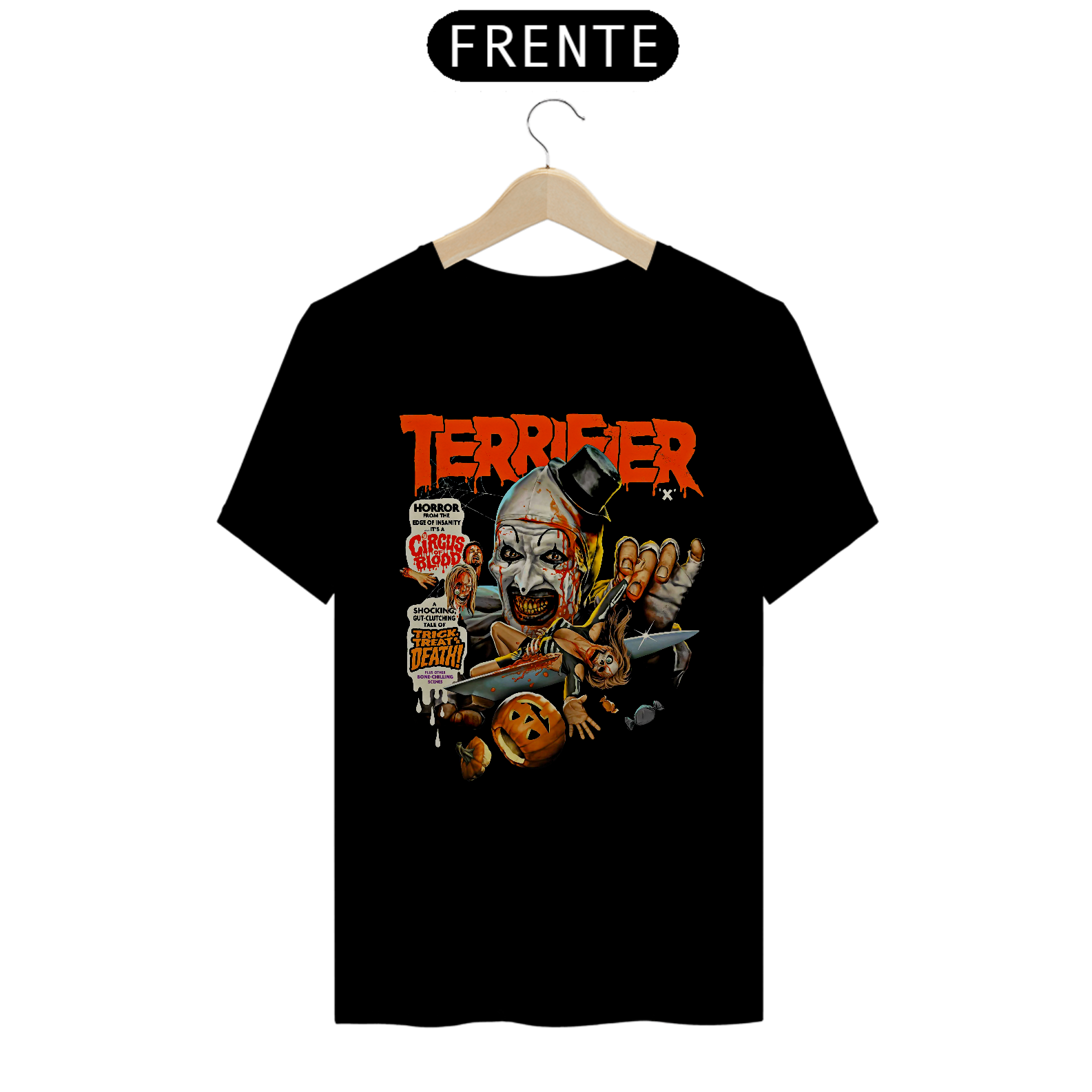 Camiseta Terrifier Estampa Aterrorizante Filme Terror