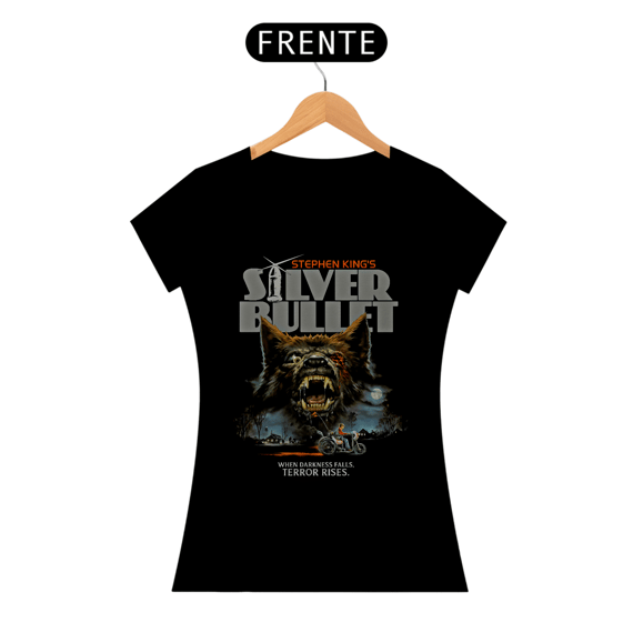 Camiseta Feminina Bala de Prata Estampa Filme Terror