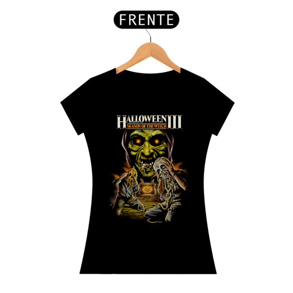 Camiseta Feminina Halloween III Estampa Filme Terror