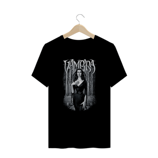 Camiseta Plus Size Vampira Estampa Filme Terror