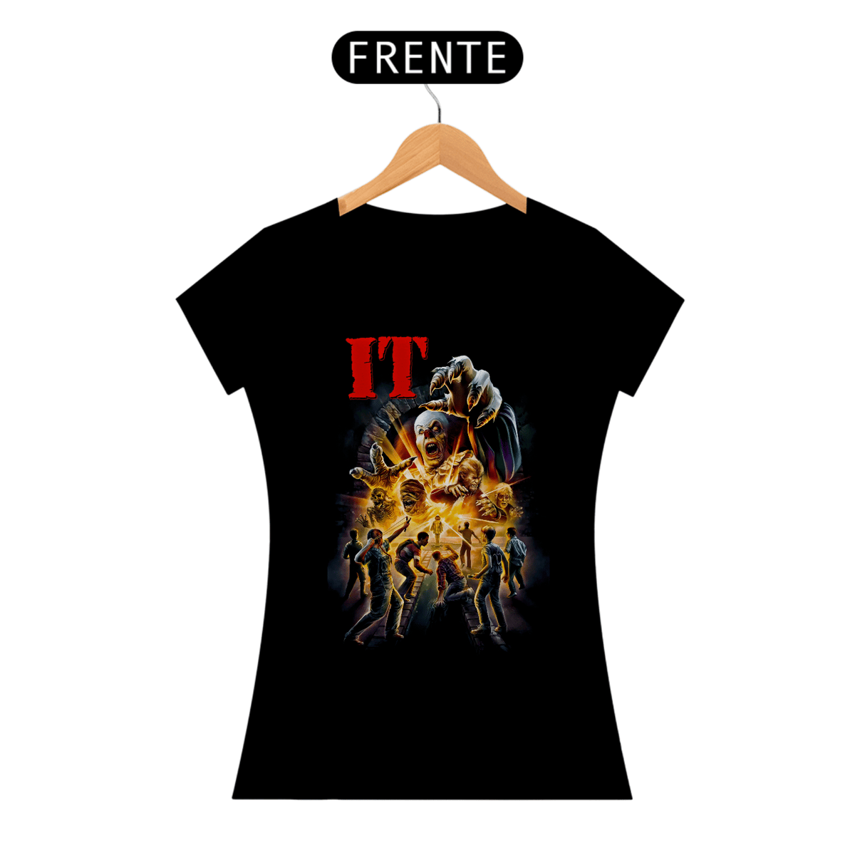 Nome do produto: Camiseta Feminina It: A Coisa (1990) Estampa Filme Terror