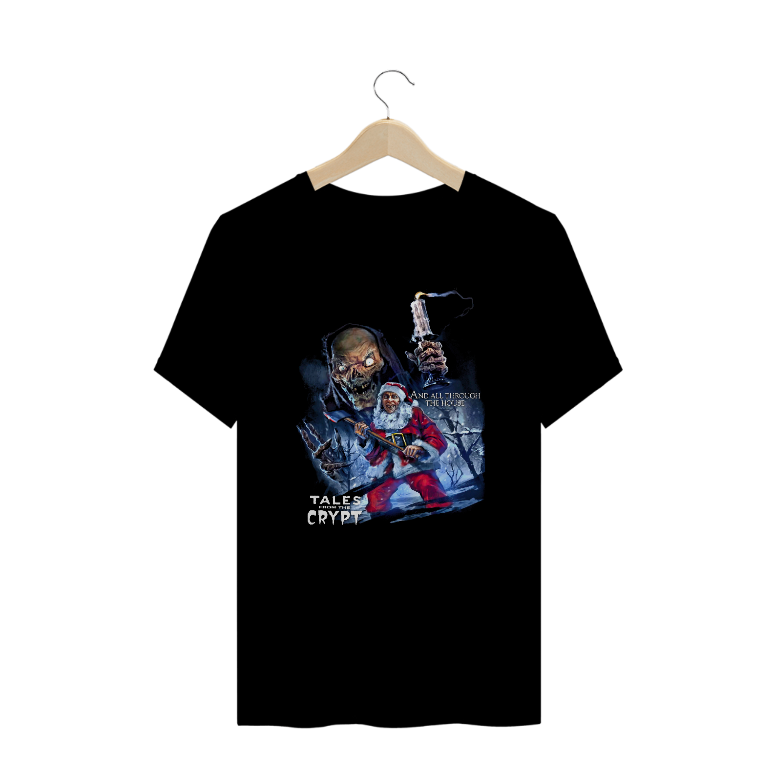 Camiseta Plus Size Conto de Natal da Cripta Estampa Filme Terror