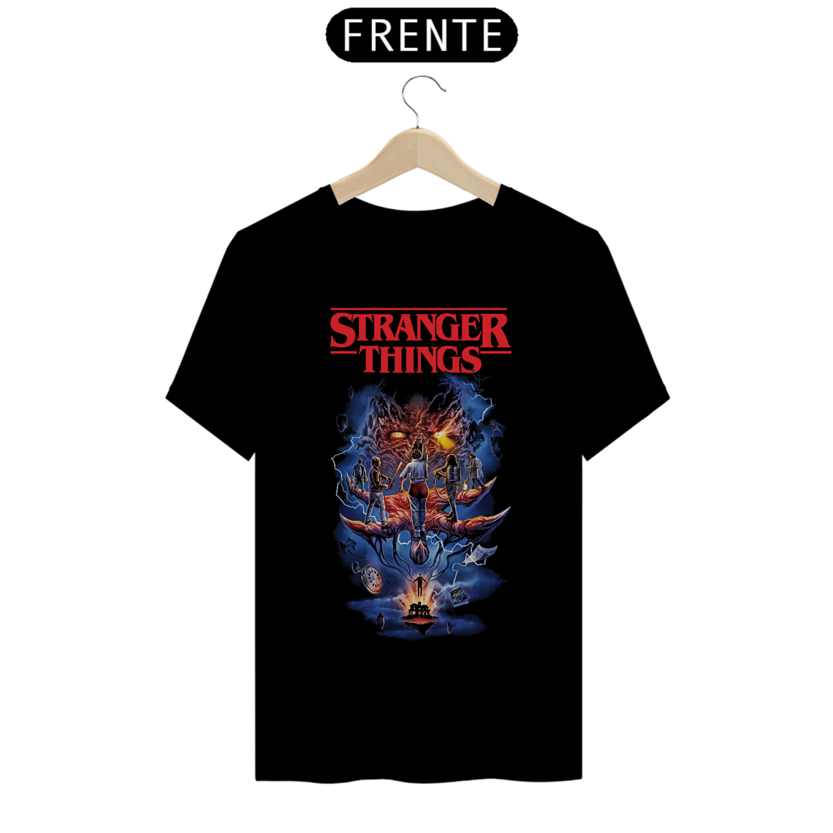 Nome do produto: Camiseta Stranger Things Estampa Série Terror