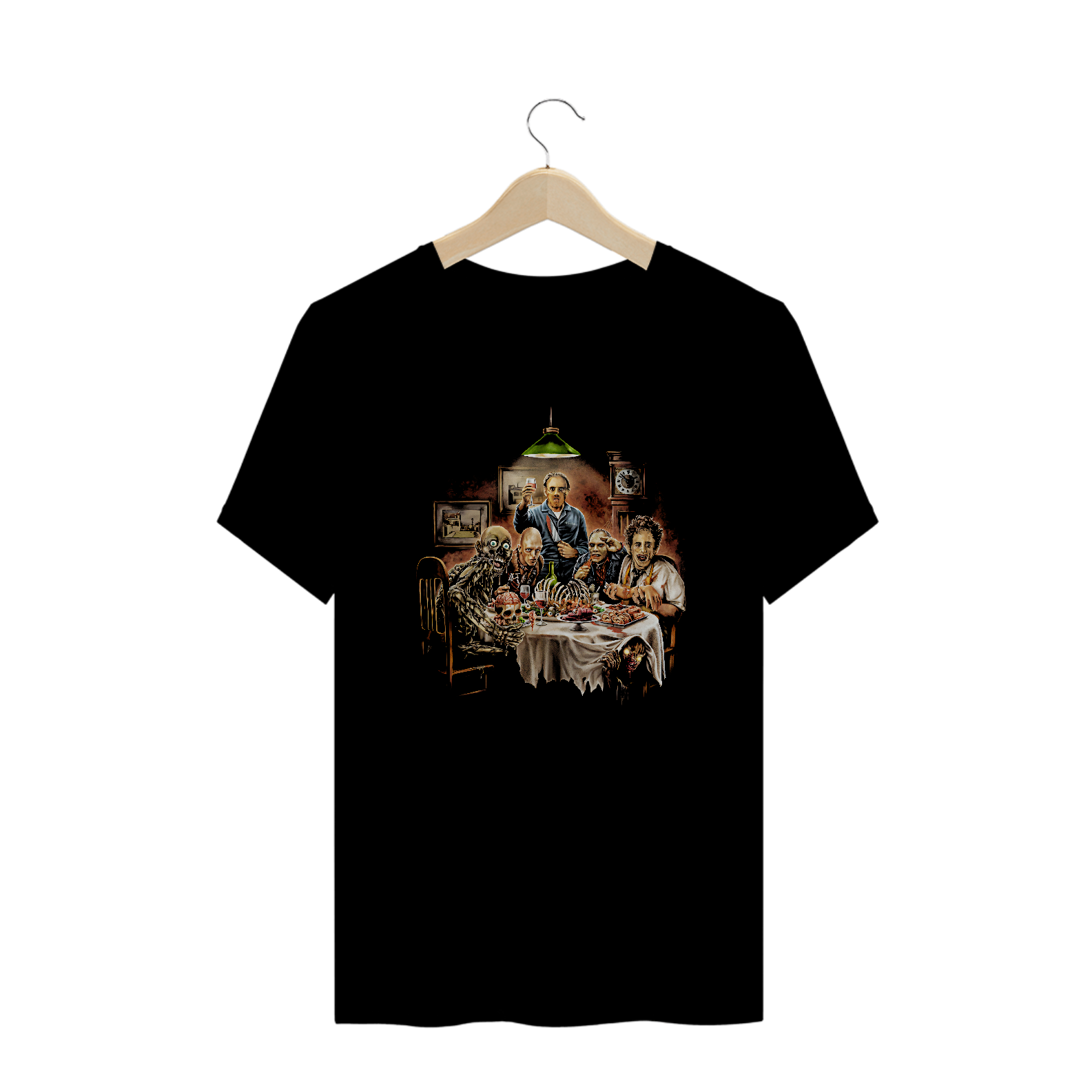 Camiseta Plus Size O Banquete dos Canibais Estampa Filme Terror