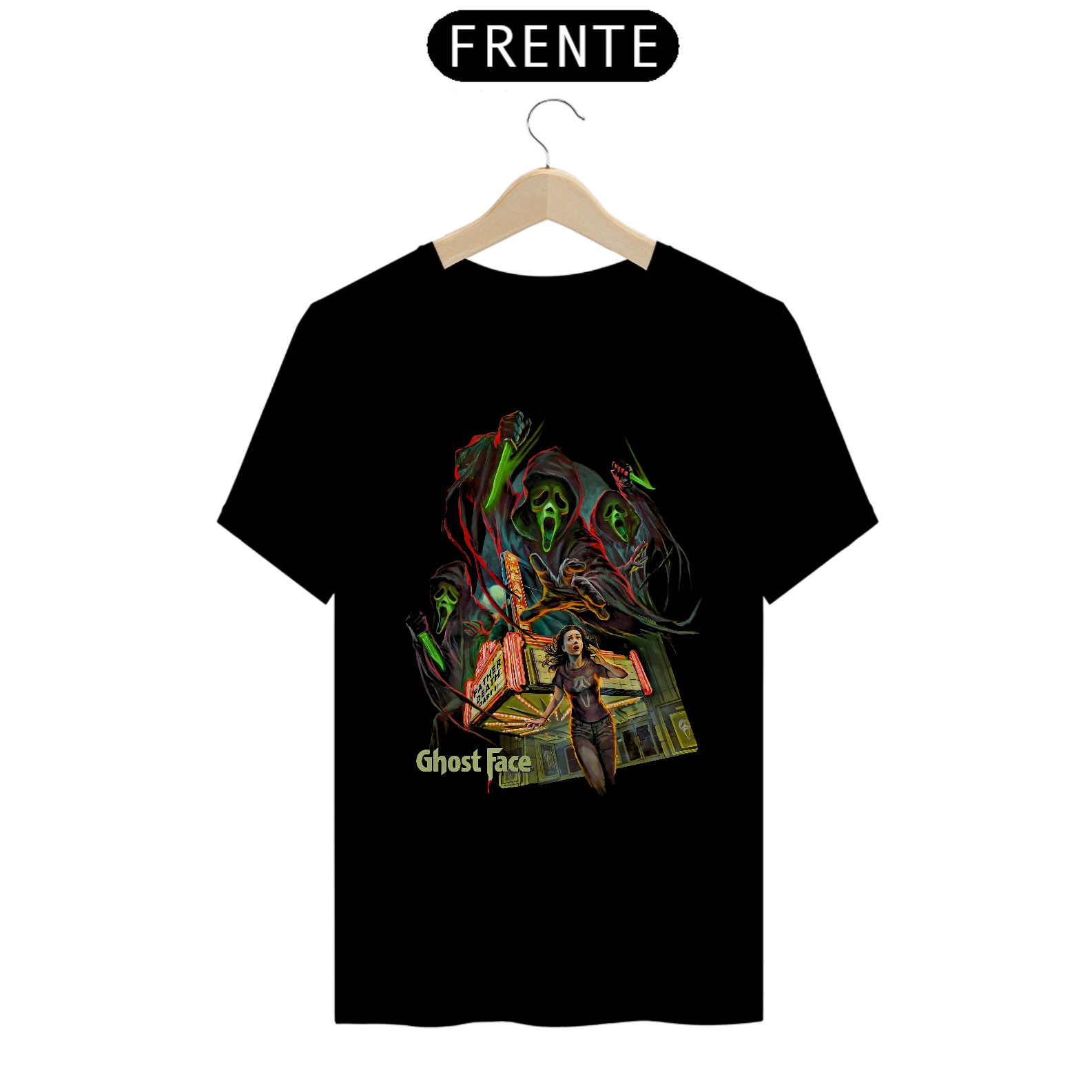 Camiseta Pânico 2 Noite das Máscaras Estampa Ghostface Filme Terror