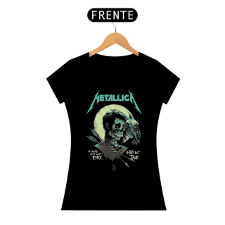 Nome do produto Camiseta Feminina Sad But True | Estampa Banda Metallica | Rock