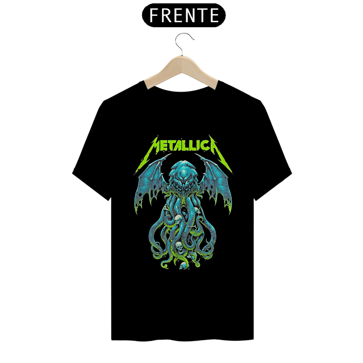 Nome do produto: Camiseta The Call of Ktulu | Estampa Banda Metallica | Rock
