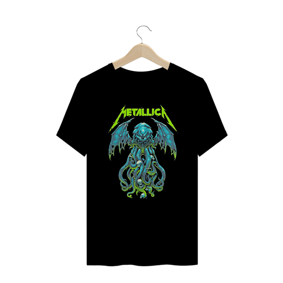 Camiseta Plus Size The Call of Ktulu | Estampa Banda Metallica | Rock