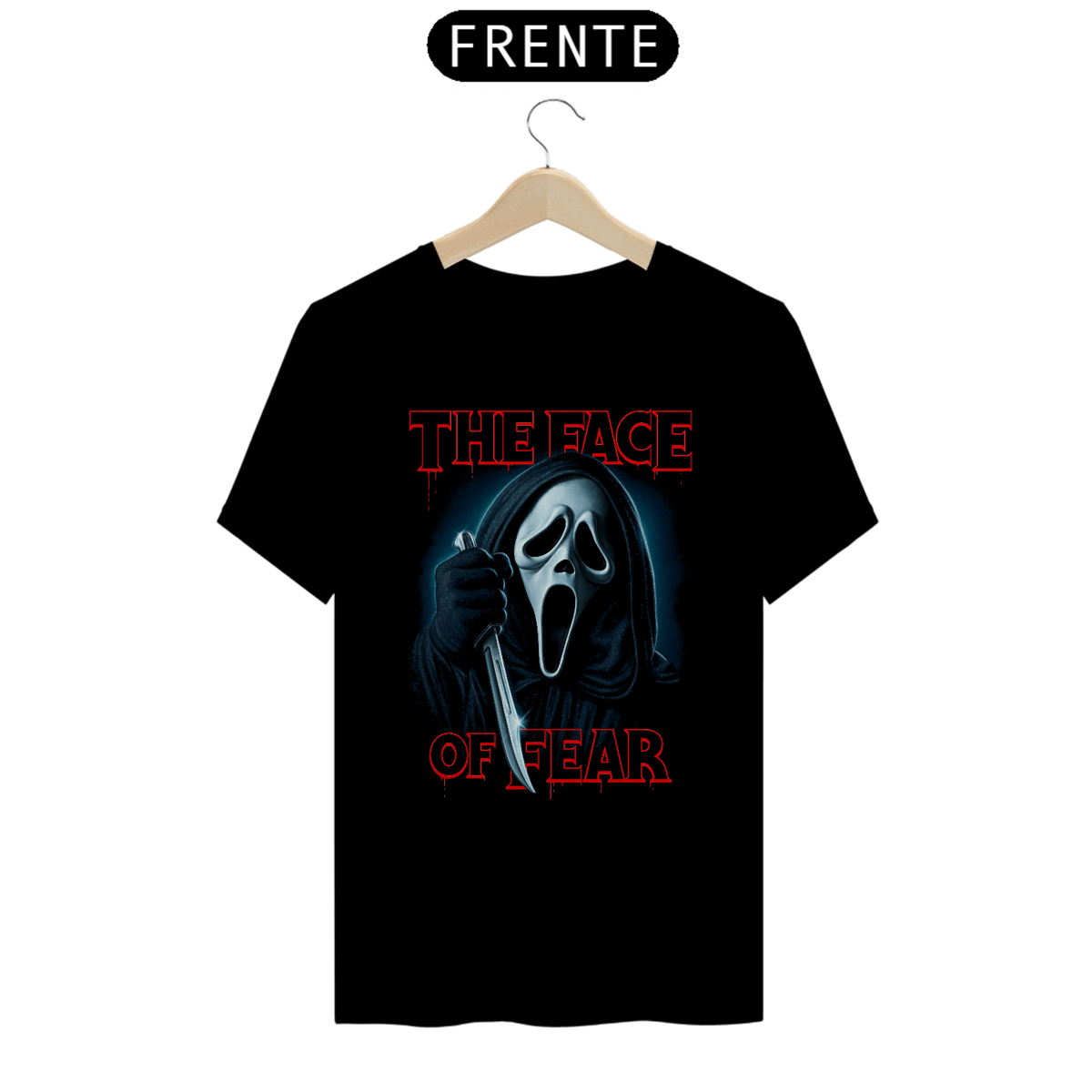 Nome do produto: Camiseta Pânico - A Face do Medo Estampa Filme Terror