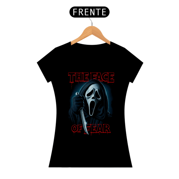 Camiseta Feminina Pânico - A Face do Medo Estampa Filme Terror