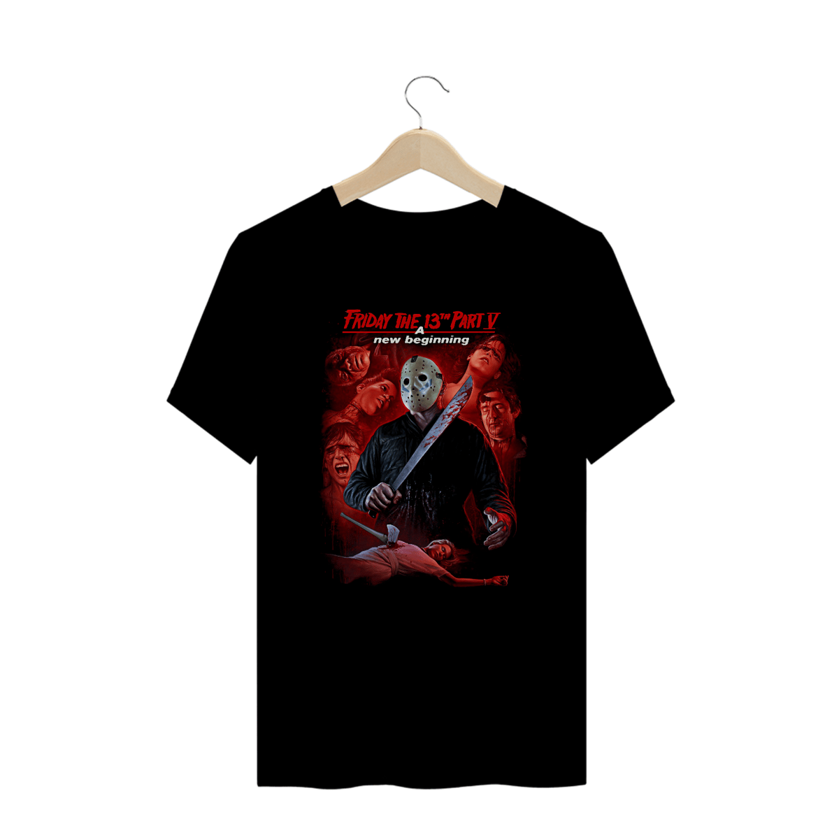 Nome do produto: Camiseta Plus Size Sexta-Feira 13 Parte 5: Um Novo Começo Estampa Filme Terror