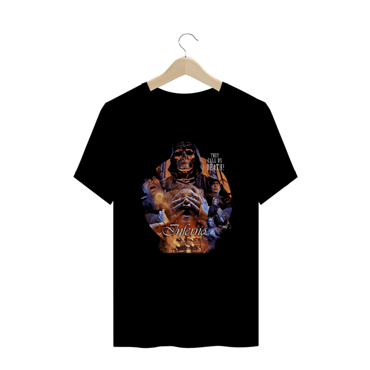 Nome do produto: Camiseta Plus Size A Mansão do Inferno Estampa Filme Terror