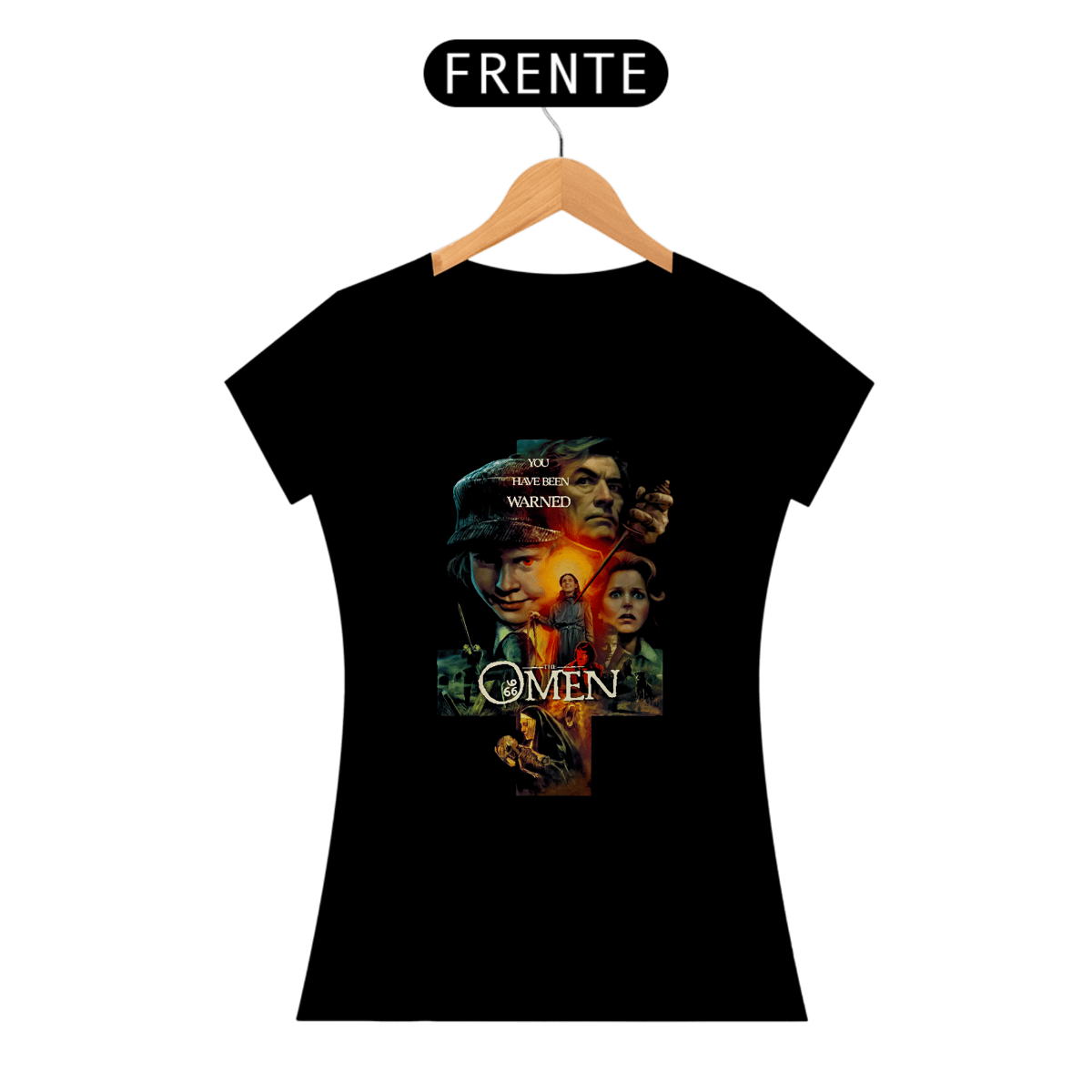 Nome do produto: Camiseta Feminina A Profecia: A Marca do 666 Estampa Filme Terror