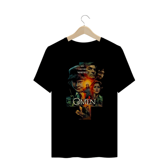 Camiseta Plus Size A Profecia: A Marca do 666 Estampa Filme Terror