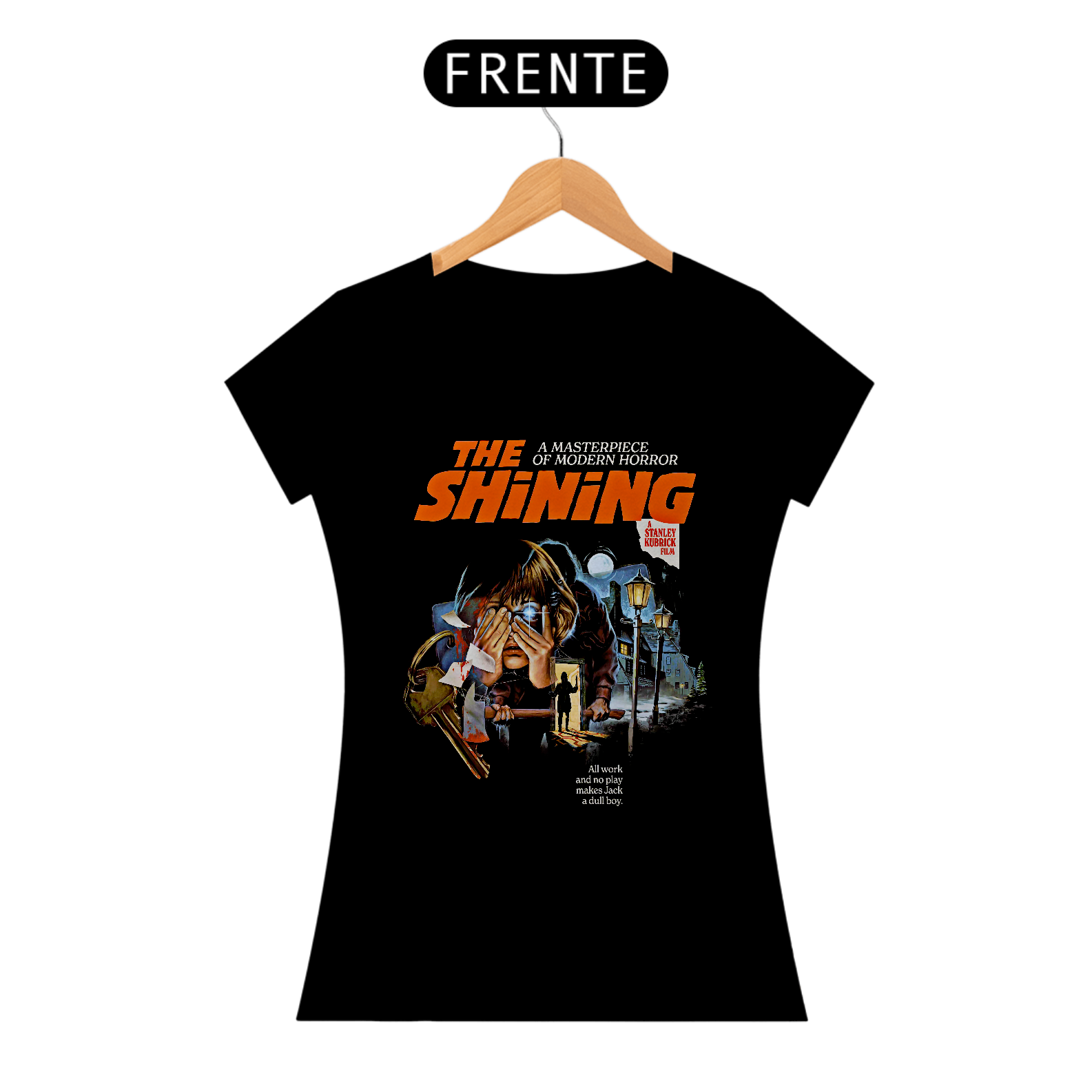 Camiseta Feminina O Iluminado - As Chaves do Medo Estampa Filme Terror