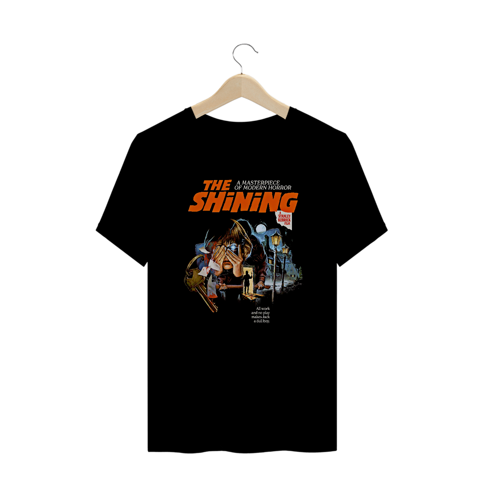 Camiseta Plus Size O Iluminado - As Chaves do Medo Estampa Filme Terror