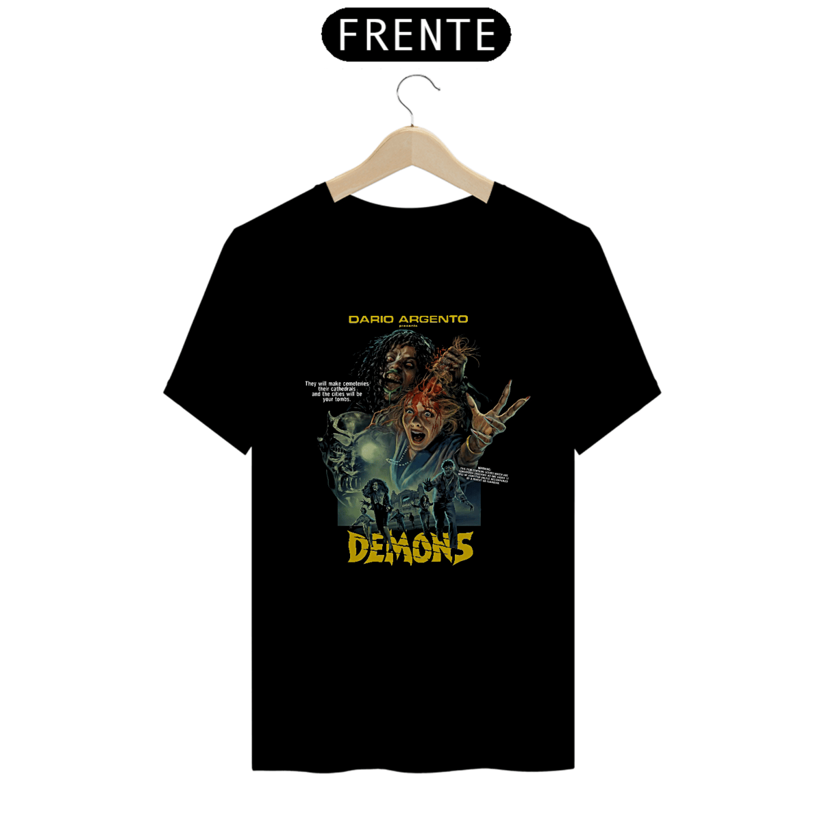 Nome do produto: Camiseta Demons – Filhos das Trevas Eternas Estampa Filme Terror