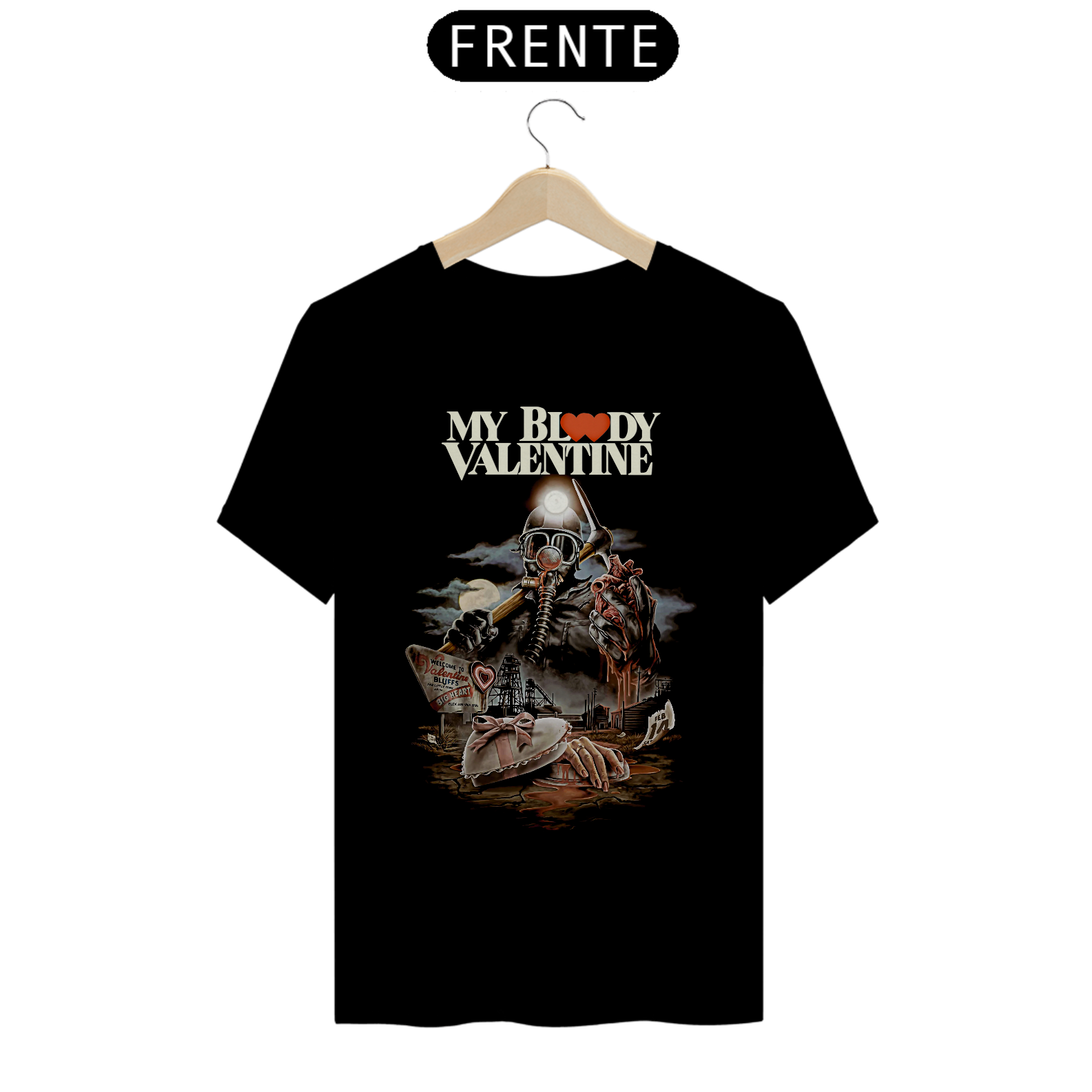 Camiseta Dia dos Namorados Macabro Estampa Filme Terror