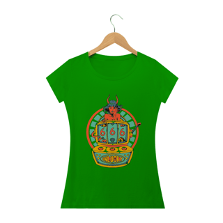 Nome do produto Camiseta Sem Sorte 666 Feminino 