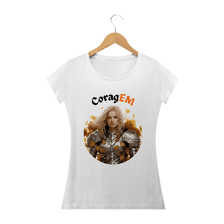 Nome do produto CoragEM -- Baby Look V3 Feminina Branca