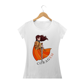 Nome do produto CoragEM -- Baby Look V4 Branca