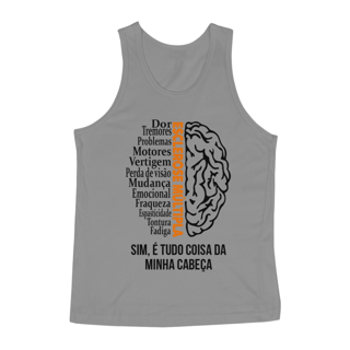 Nome do produto Sim, é tudo coisa da minha cabeça -- Regata Cinza