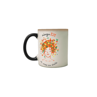 Nome do produto Ninguém vê, mas eu sinto -- V1 laranja Caneca Mágica
