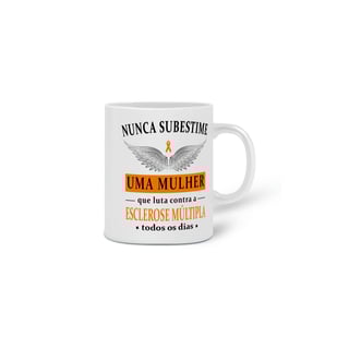 Nome do produto Nunca subestime uma mulher -- Caneca Simples