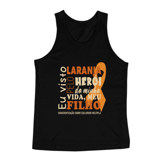 Nome do produto Eu visto laranja pelo meu filho -- Regata Preta
