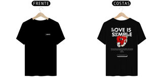 Nome do produto Camiseta Love is Simple