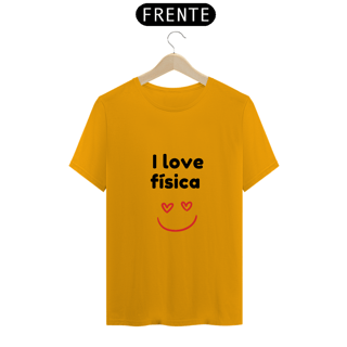 Nome do produto Camiseta - I love física