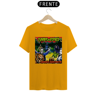 Nome do produto Camiseta Zumbis do Espaço (Versão Bordas Padrões)