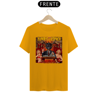 Nome do produto Camiseta Zumbis do Espaço  Bode Do rock (Versão Bordas Personalizadas)