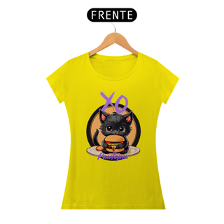 Nome do produto Camiseta Gato Fofo Com Hamburguer Pawtopia Oficial