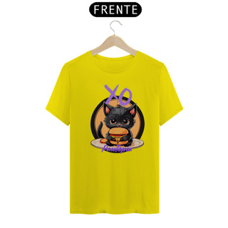 Nome do produto Camiseta Gato Fofo Com hamburguer
